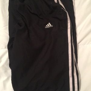 Adidas sweatpants.